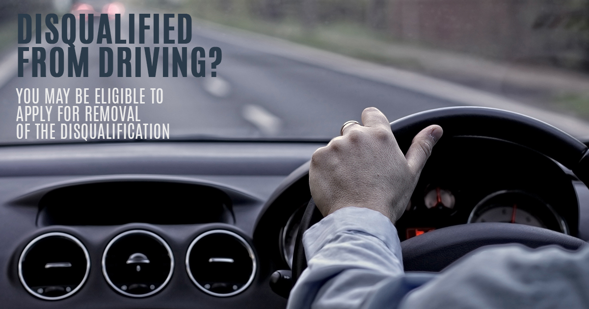 Removal of Driver Licence Disqualification | Gilshenan & Luton